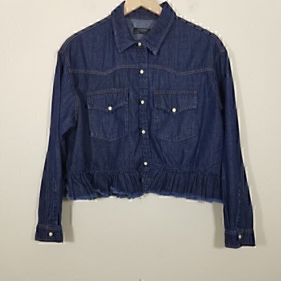 Zara Tops - Zara Denim Shirt Size S